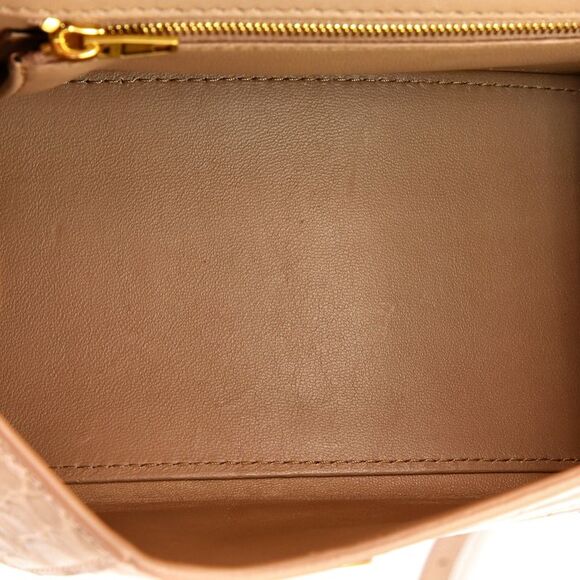 Balenciaga Hourglass Top Handle Bag Crocodile Embossed Leather Small Neutral - Picture 5 of 6